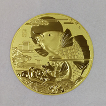 纯金纪念章定制纯金1克大直径-庆祝上市纪念品 新三板上市纪念品 公司挂牌上市纪念品